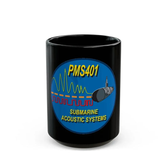 PMS401 Submarine Acoustic Systems (U.S. Navy) Black Coffee Mug 15oz - Go Mug Yourself