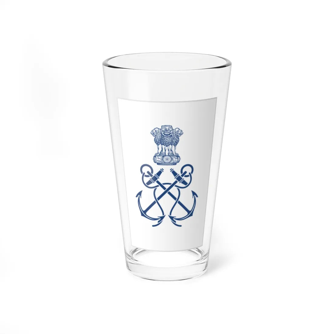 PO Indian Navy (India) (Military Rank) Pint Glass 16oz 16oz - Go Mug Yourself