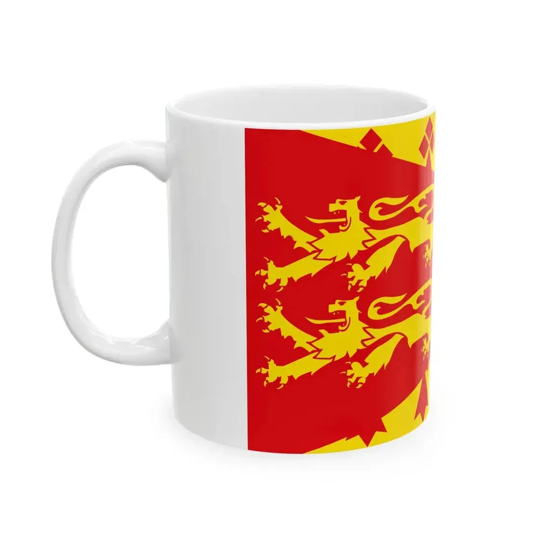 Poher traditional district flag (France) White Coffee Mug - Go Mug Yourself