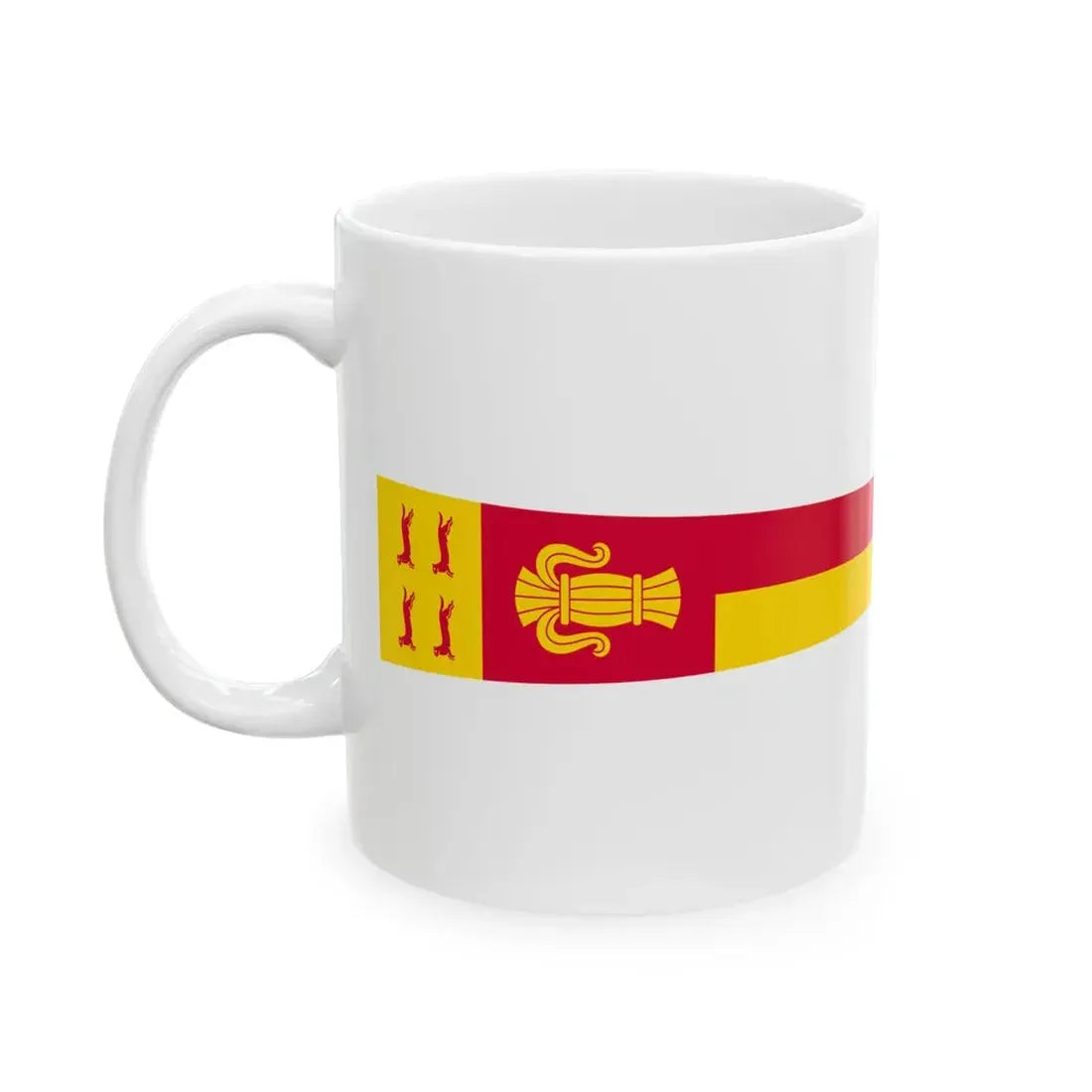 Pohjanmaan maakunnan vaakunaviiri (Finland) White Coffee Mug - Go Mug Yourself