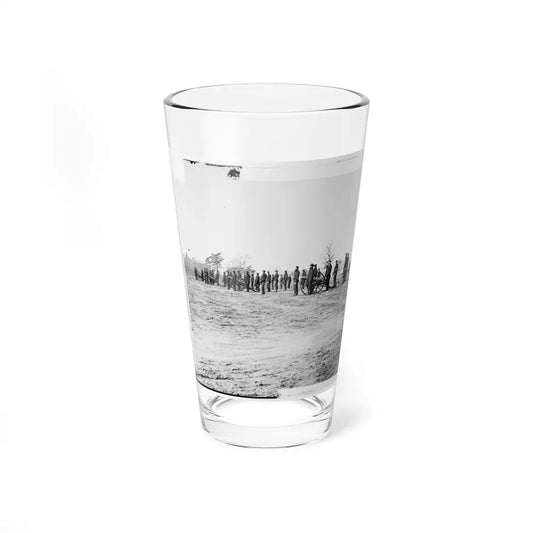 Point Of Rocks, Va., Vicinity. Crew Of U.S. Army Gunboat General Foster Ashore With Howitzers (U.S. Civil War) Pint Glass 16oz 16oz - Go Mug Yourself