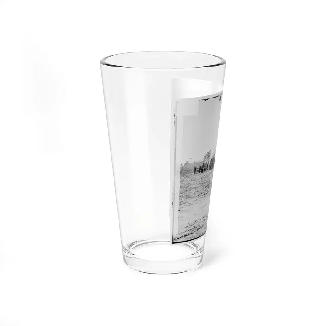 Point Of Rocks, Va., Vicinity. Crew Of U.S. Army Gunboat General Foster Ashore With Howitzers (U.S. Civil War) Pint Glass 16oz - Go Mug Yourself
