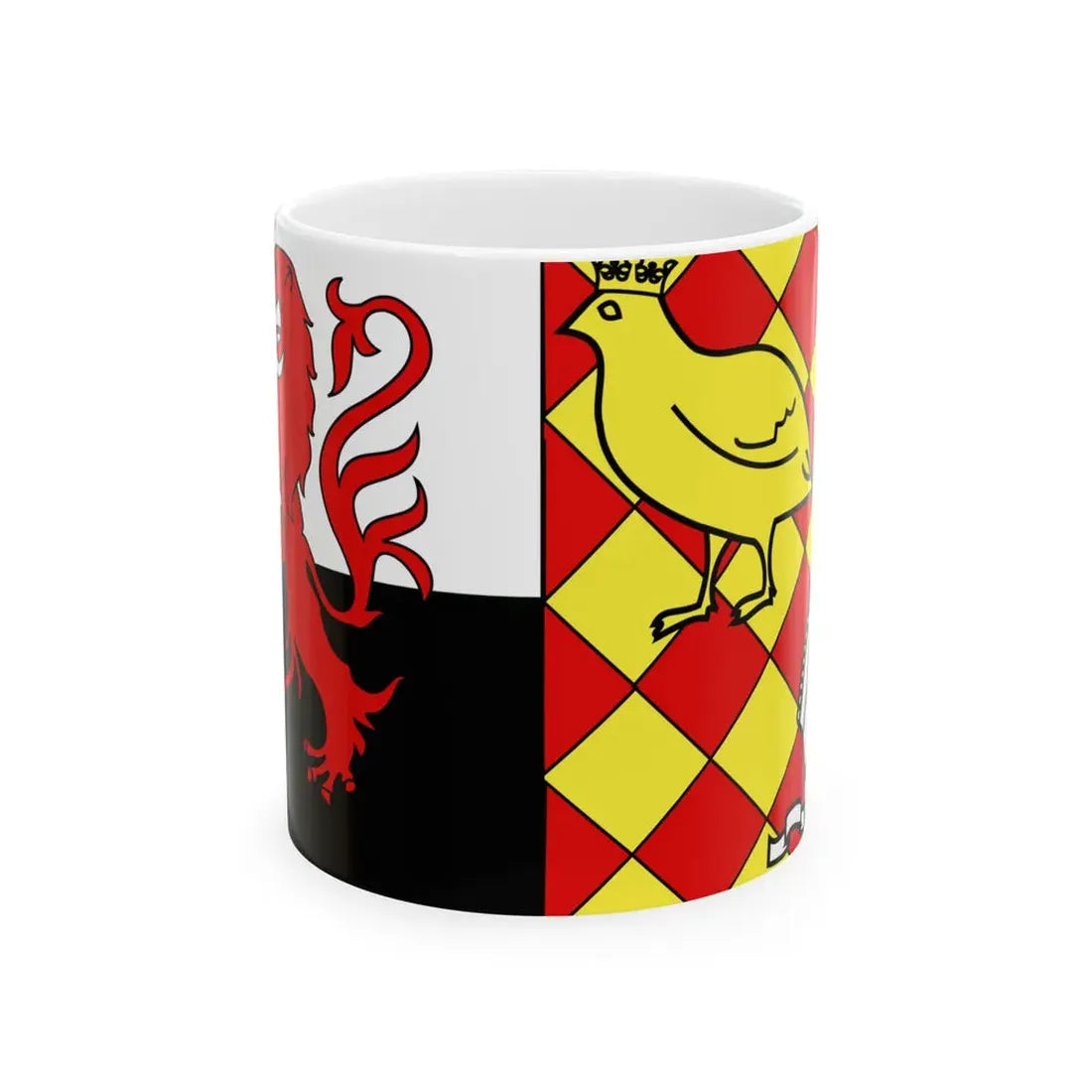 Poitou-Charente-flag2 (Belgium) White Coffee Mug 11oz - Go Mug Yourself
