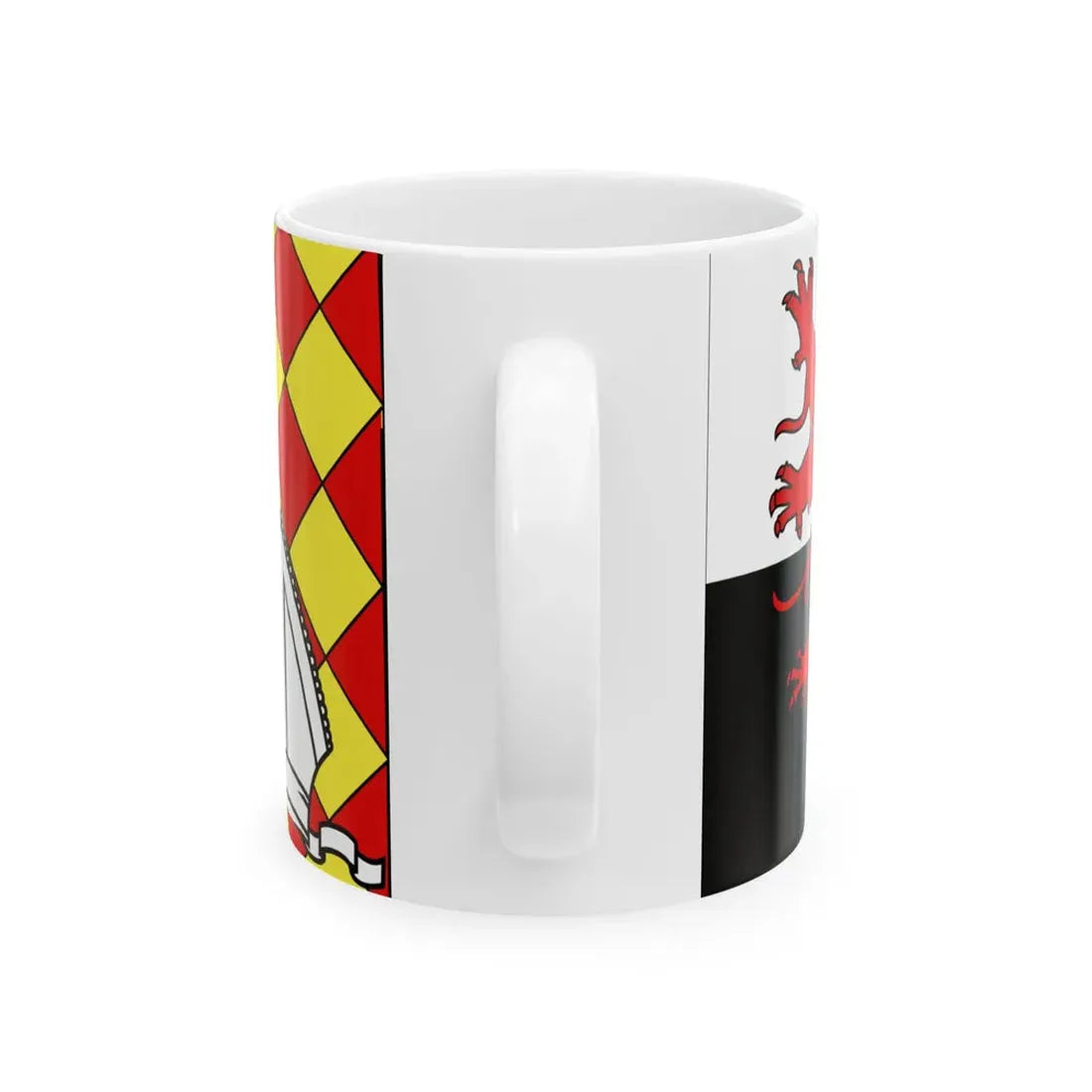 Poitou-Charente-flag2 (Belgium) White Coffee Mug - Go Mug Yourself