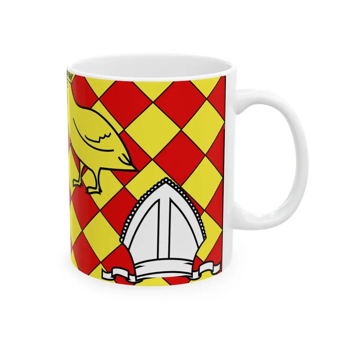 Poitou-Charente-flag2 (Belgium) White Coffee Mug - Go Mug Yourself