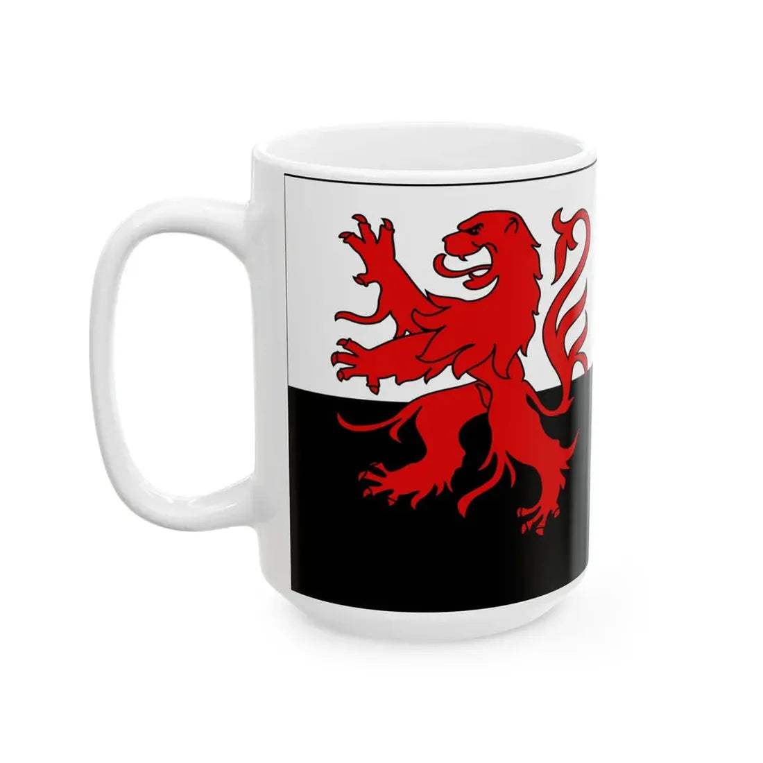 Poitou-Charente-flag2 (Belgium) White Coffee Mug - Go Mug Yourself