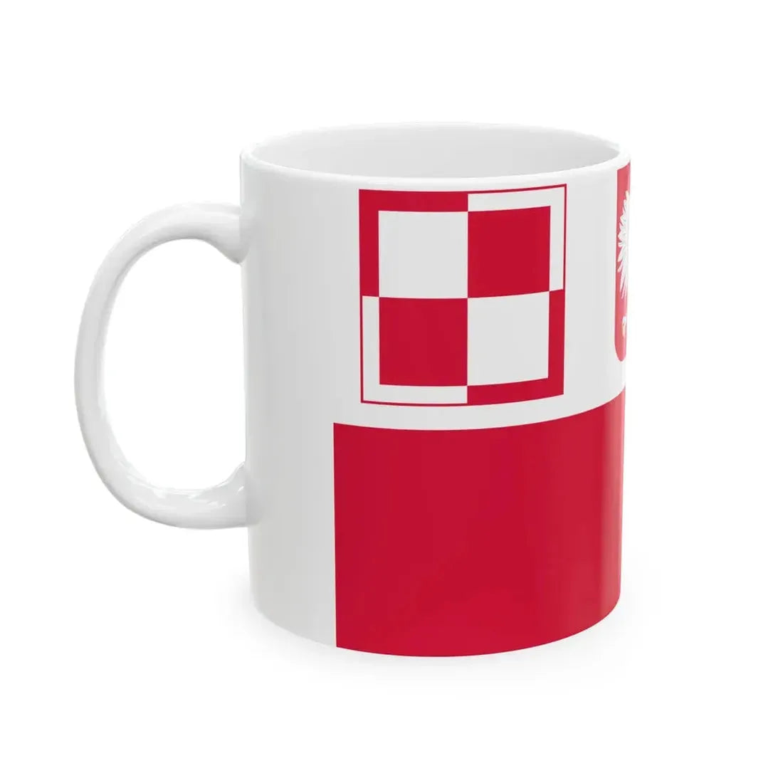 POL air force airfields flag IIIRP (Poland) White Coffee Mug - Go Mug Yourself