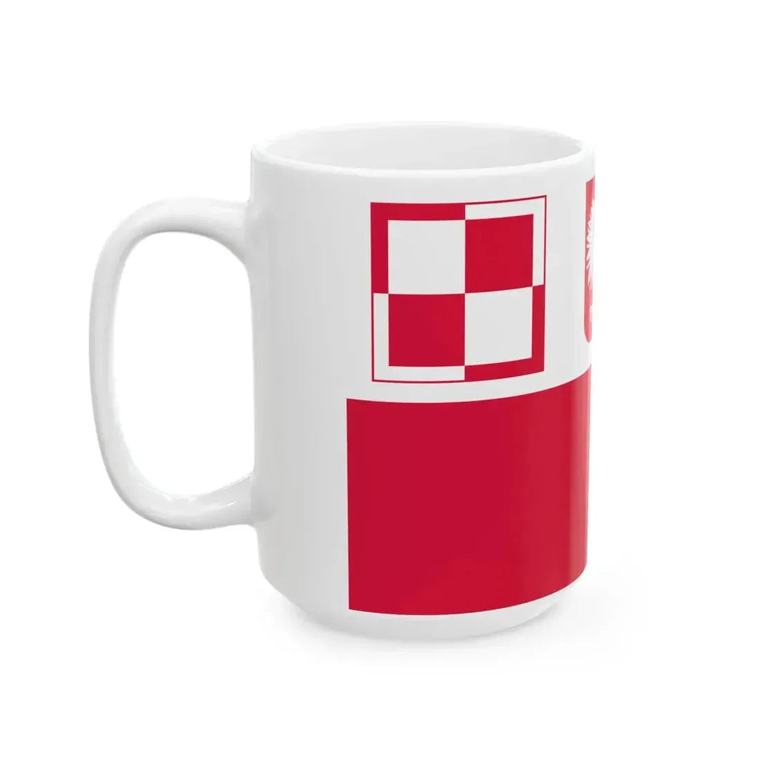 POL air force airfields flag IIIRP (Poland) White Coffee Mug - Go Mug Yourself