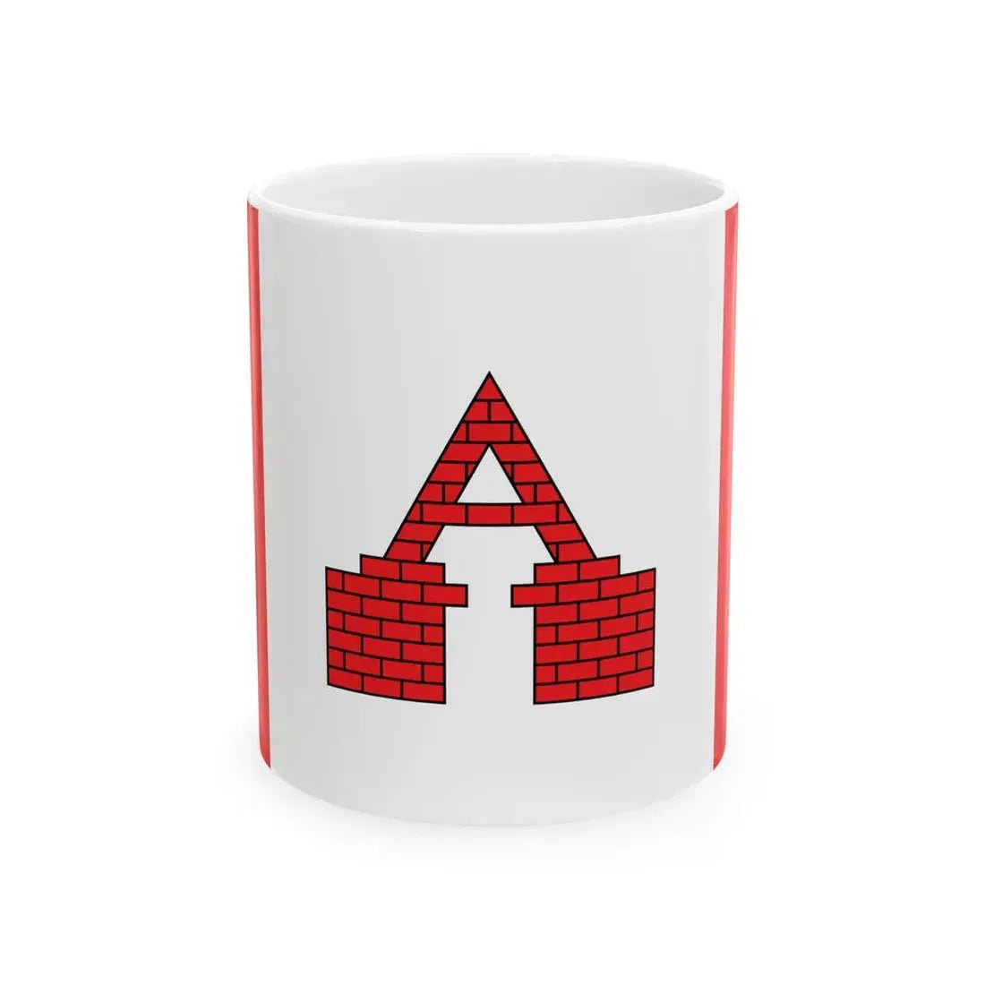 POL Aleksandrow Kujawski flag (Poland) White Coffee Mug 11oz - Go Mug Yourself