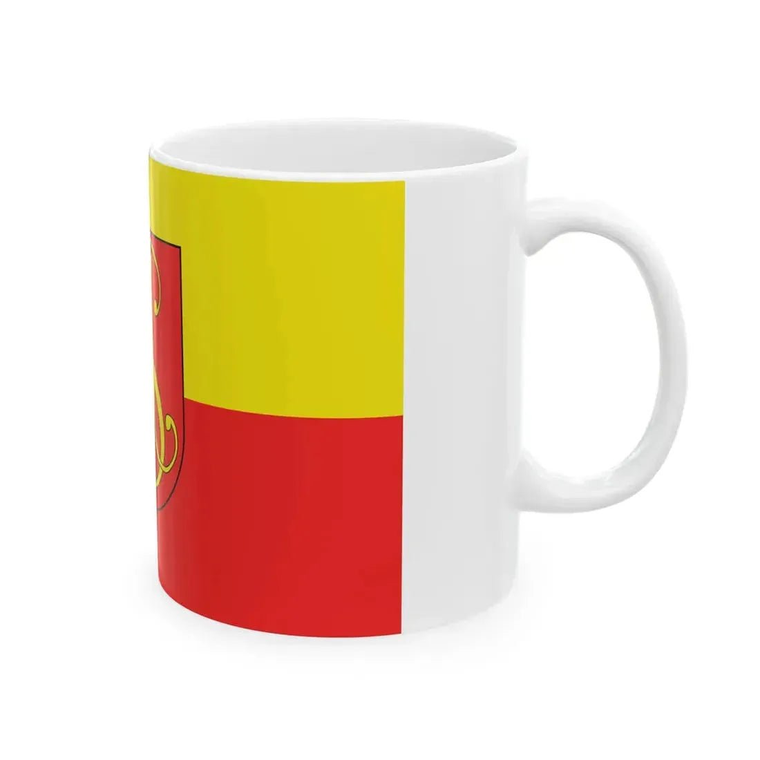 POL Andrychow flag (Poland) White Coffee Mug - Go Mug Yourself