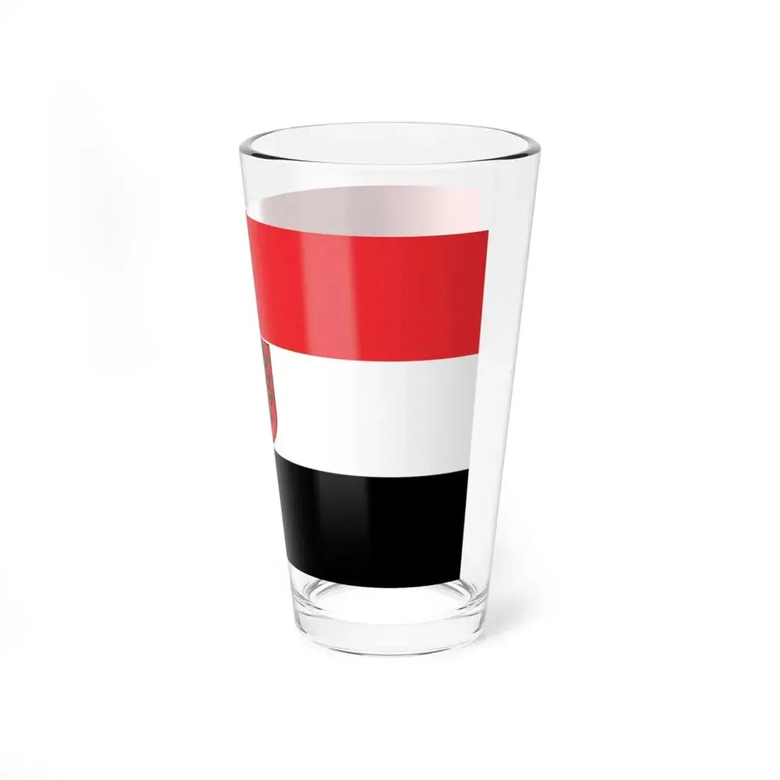 POL Łasin flag (Poland) Pint Glass 16oz - Go Mug Yourself