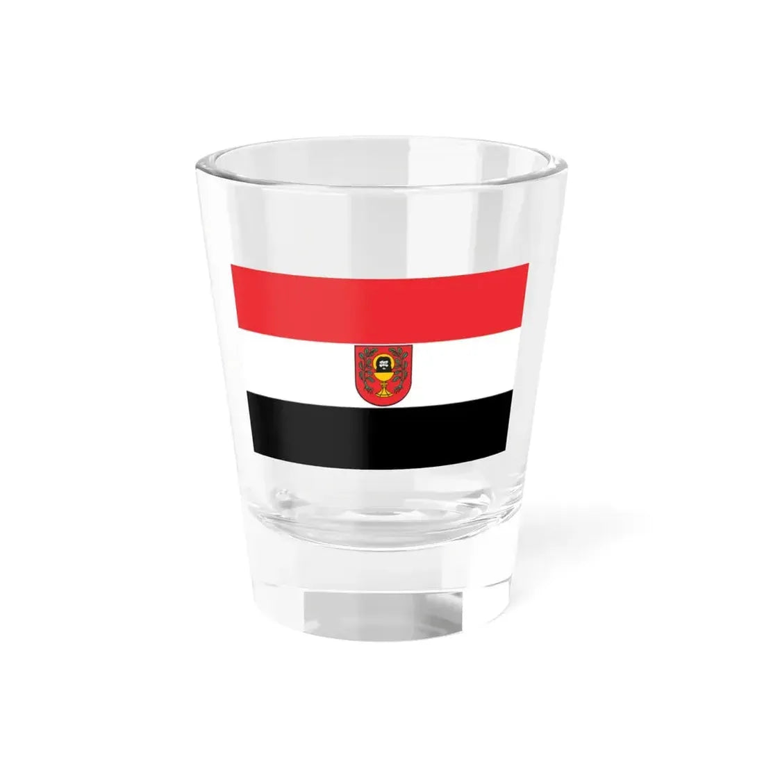 POL Łasin flag (Poland) Shot Glass 1.5oz 1.5oz - Go Mug Yourself