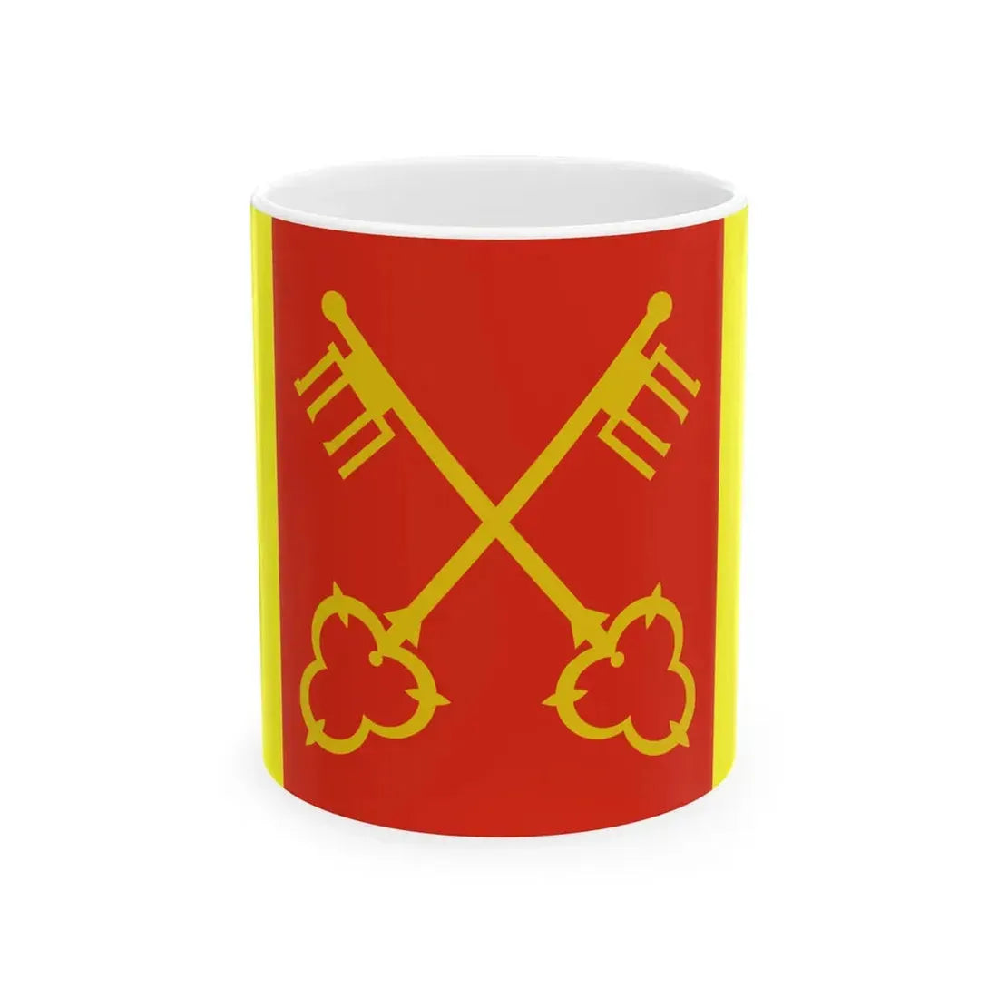 POL Babimost flag (Poland) White Coffee Mug 11oz - Go Mug Yourself