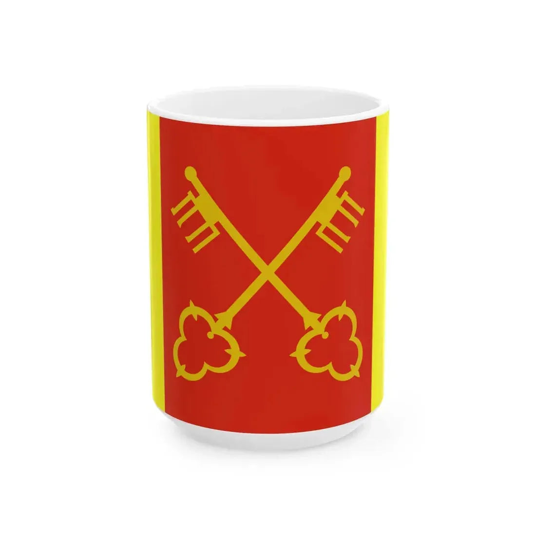 POL Babimost flag (Poland) White Coffee Mug 15oz - Go Mug Yourself