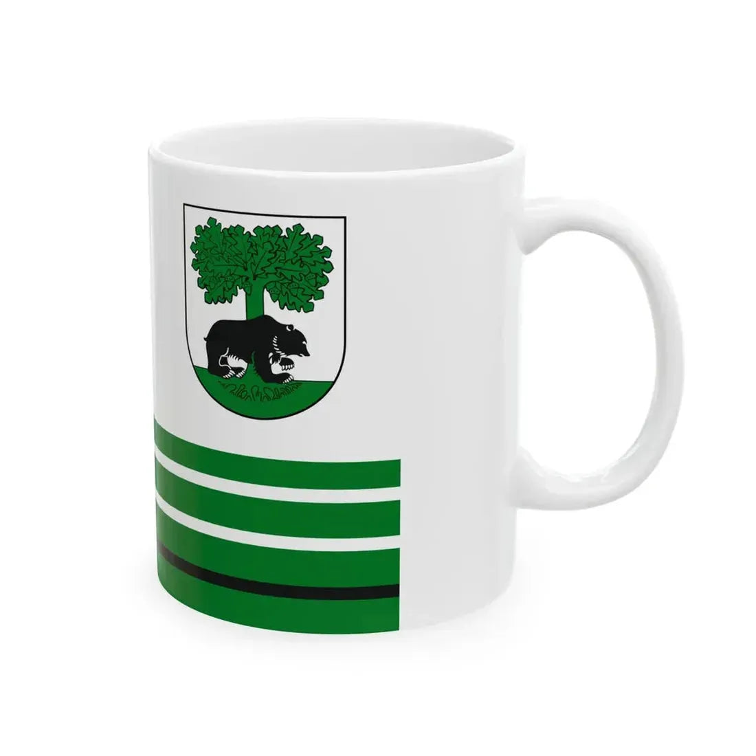 POL Barwice flag (Poland) White Coffee Mug - Go Mug Yourself