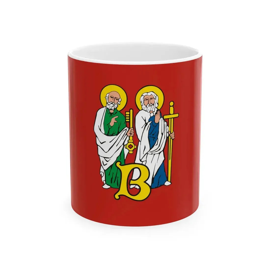 POL Biecz flag (Poland) White Coffee Mug 11oz - Go Mug Yourself