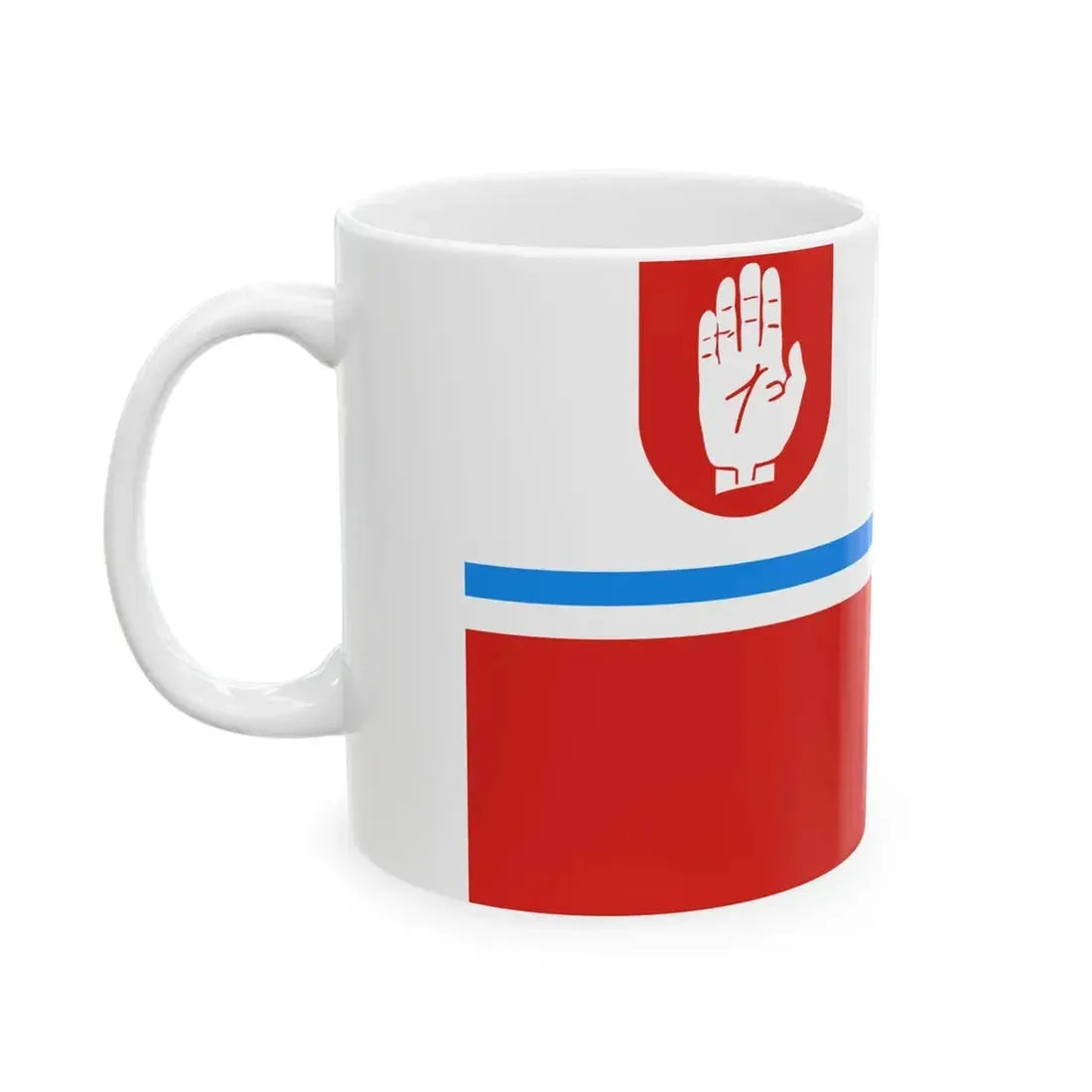 POL Brodnica flag (Poland) White Coffee Mug - Go Mug Yourself