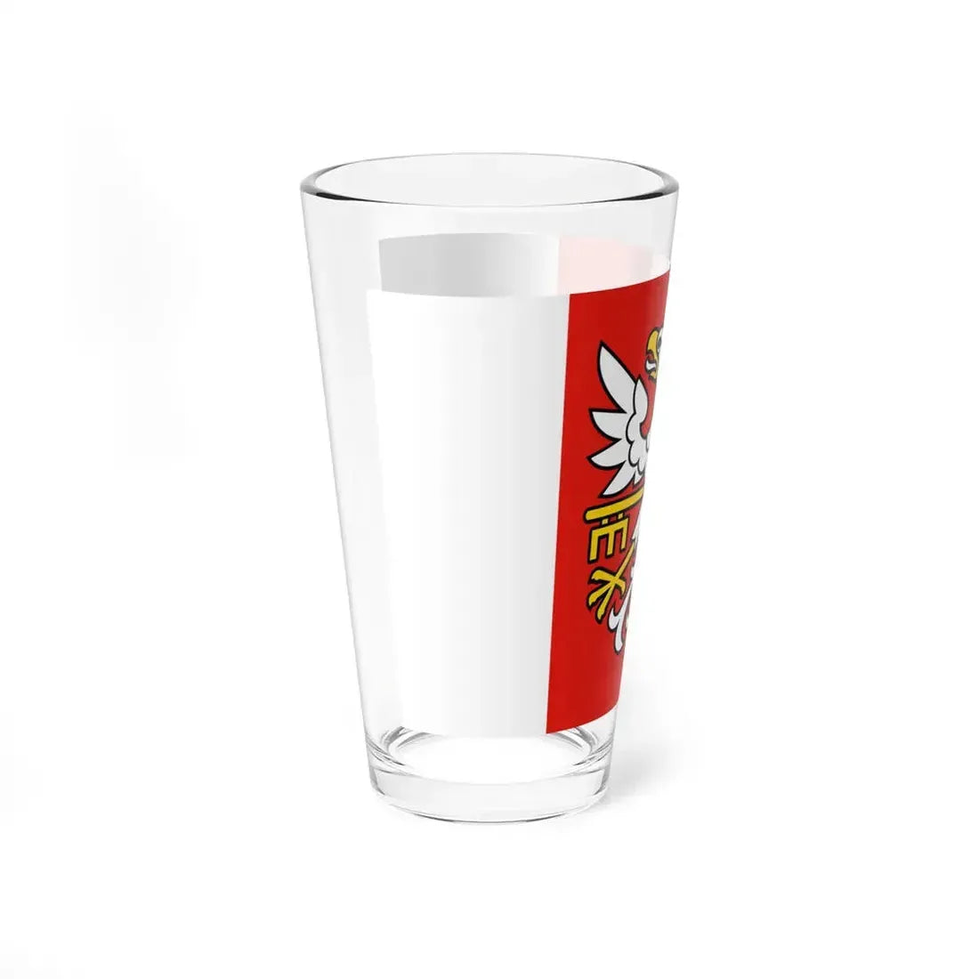 POL Budzyn flag (Poland) Pint Glass 16oz - Go Mug Yourself