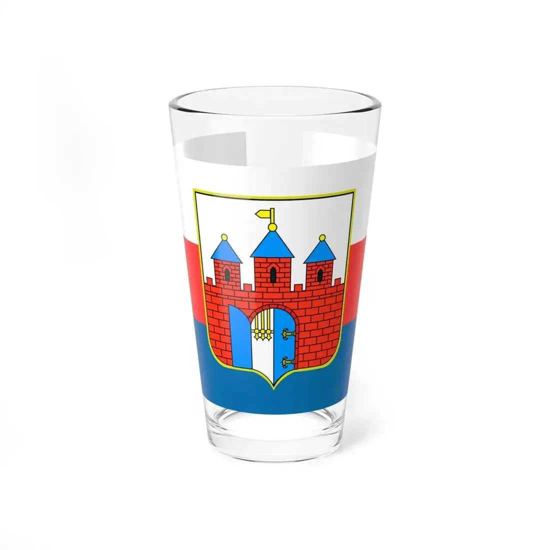 POL Bydgoszcz flag (Poland) Pint Glass 16oz 16oz - Go Mug Yourself
