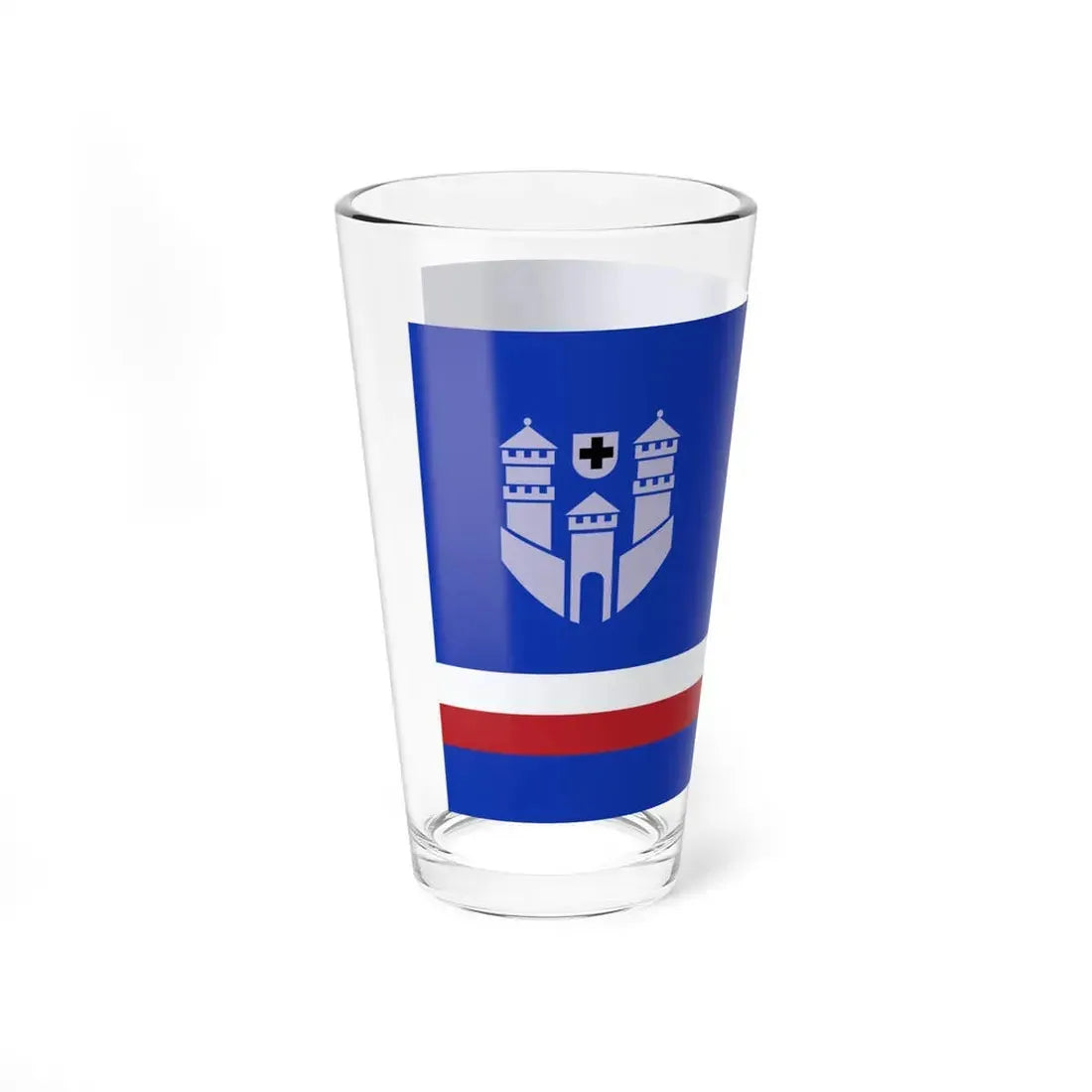 POL Bytow flag (Poland) Pint Glass 16oz - Go Mug Yourself