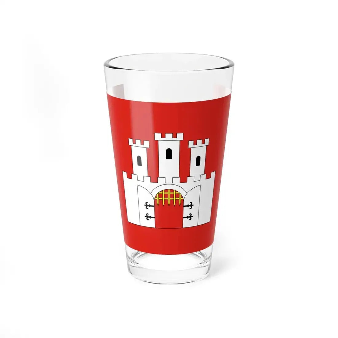POL Checiny flag (Poland) Pint Glass 16oz 16oz - Go Mug Yourself