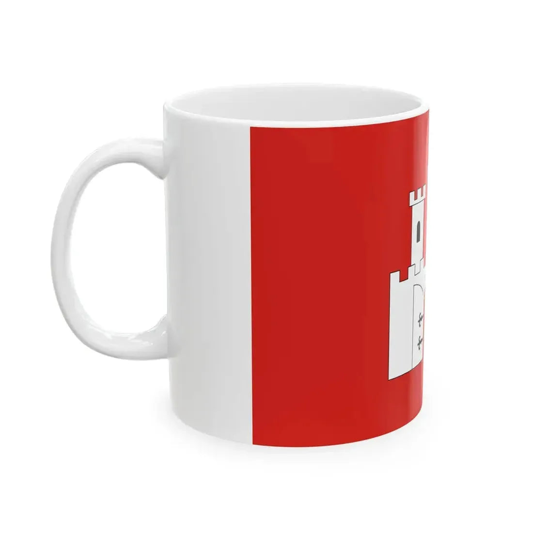 POL Checiny flag (Poland) White Coffee Mug - Go Mug Yourself