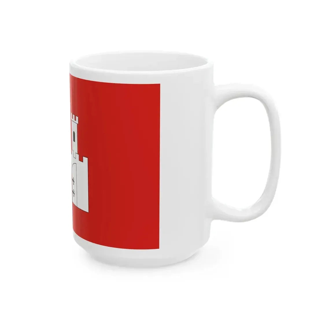 POL Checiny flag (Poland) White Coffee Mug - Go Mug Yourself