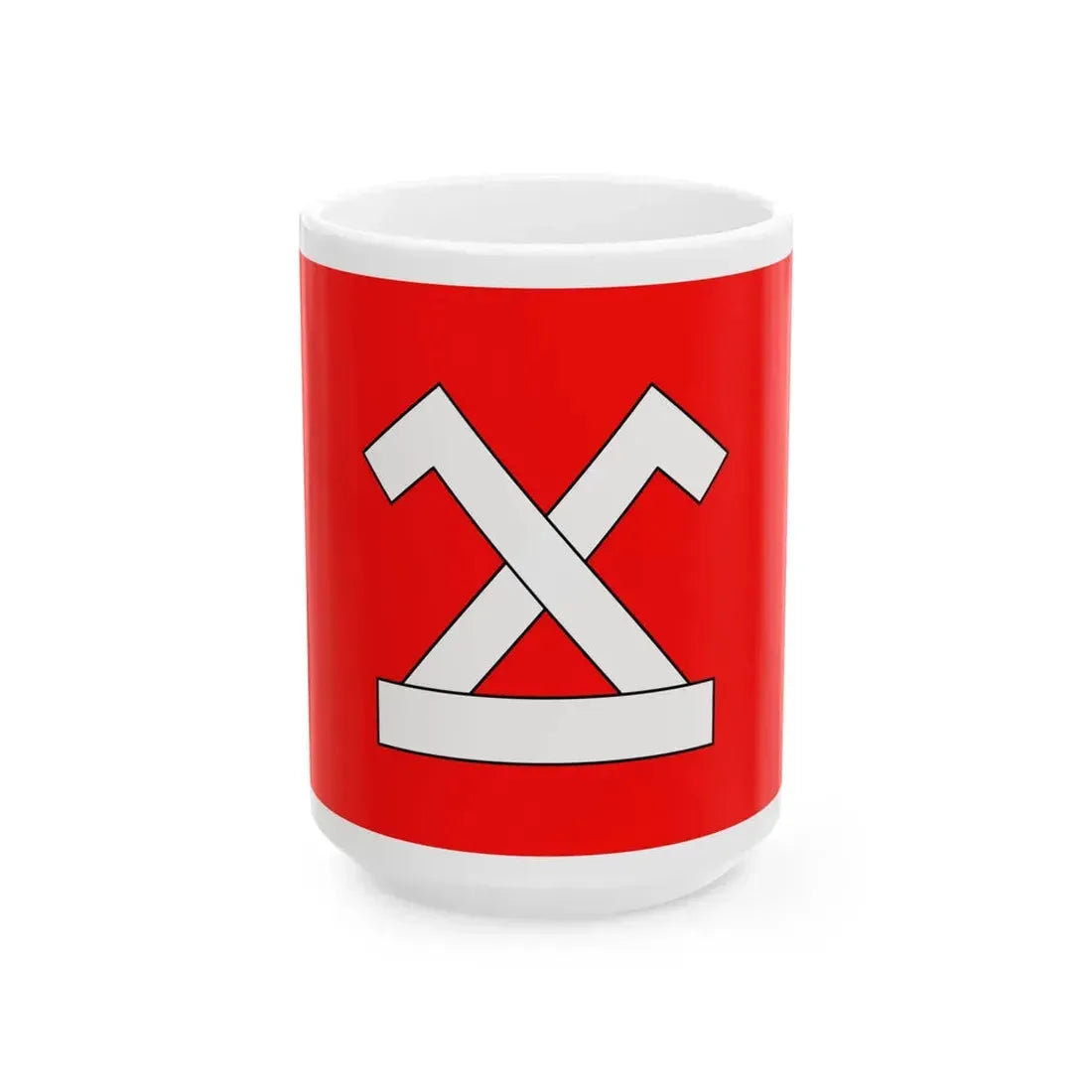POL Chodecz flag (Poland) White Coffee Mug 15oz - Go Mug Yourself