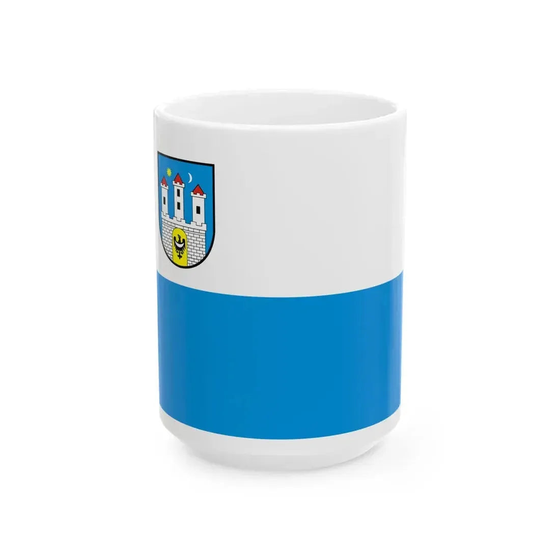 POL Chojnow flag (Poland) White Coffee Mug 15oz - Go Mug Yourself