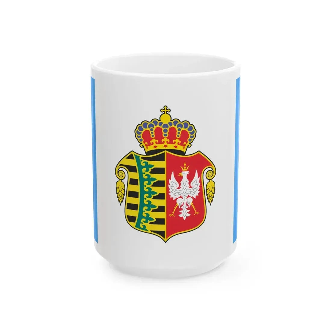 POL Chrzanow flag (Poland) White Coffee Mug 15oz - Go Mug Yourself