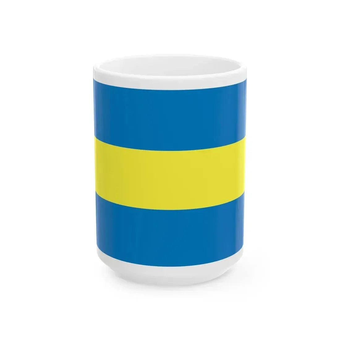 POL Ciechanowiec flag (Poland) White Coffee Mug 15oz - Go Mug Yourself
