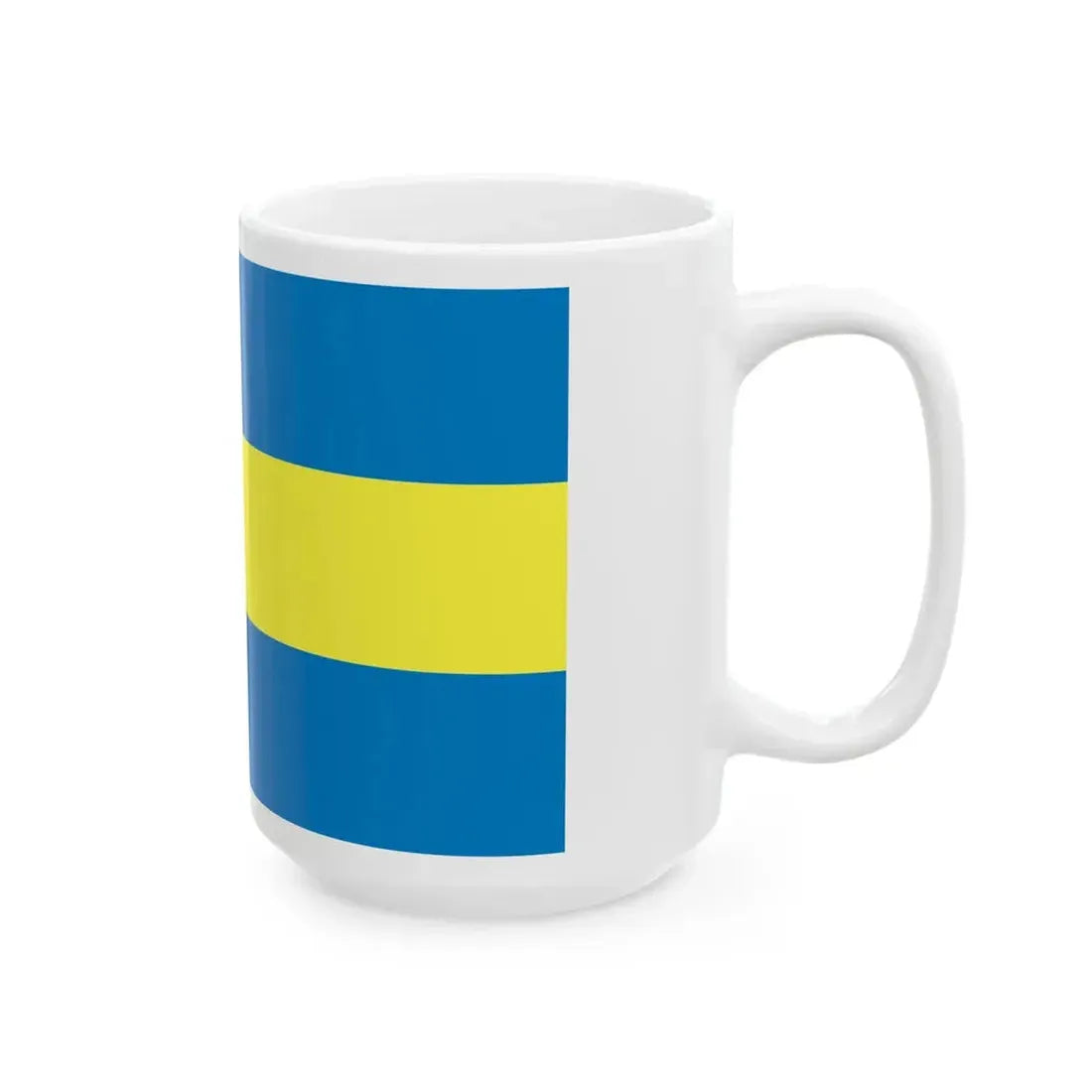 POL Ciechanowiec flag (Poland) White Coffee Mug - Go Mug Yourself