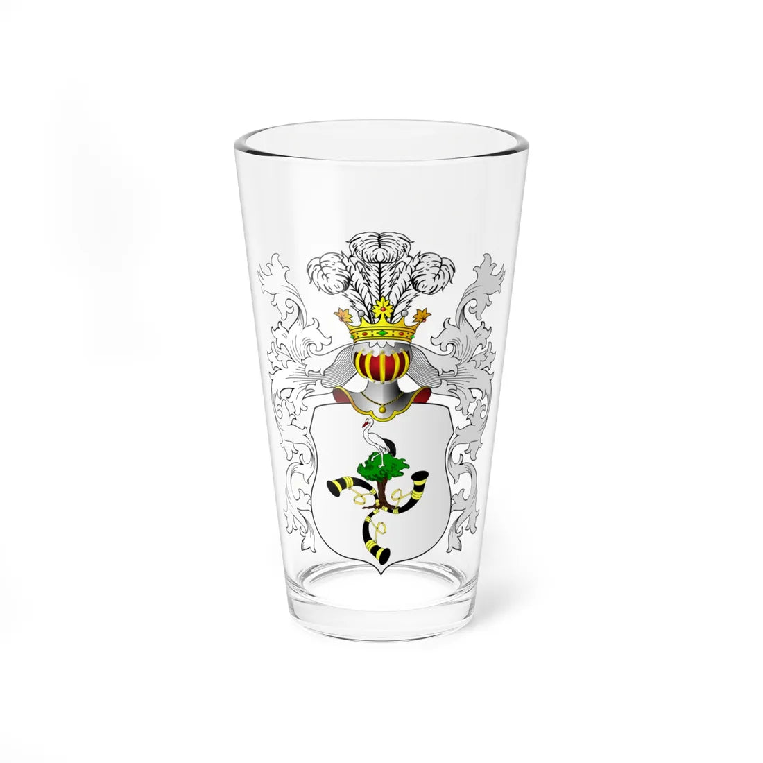 POL COA Adamowicz III (Poland) (Coat of Arms) Pint Glass 16oz 16oz - Go Mug Yourself