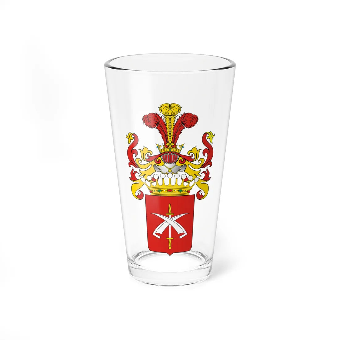 POL COA Aleksandrowicz hrabia (Poland) (Coat of Arms) Pint Glass 16oz 16oz - Go Mug Yourself