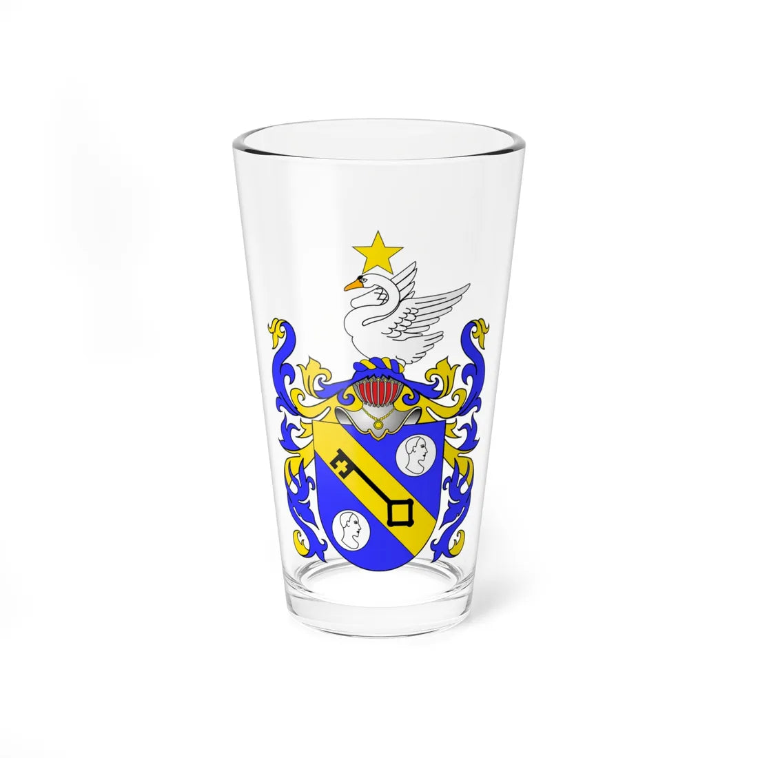 POL COA Alopaeus (Russia) (Coat of Arms) Pint Glass 16oz 16oz - Go Mug Yourself