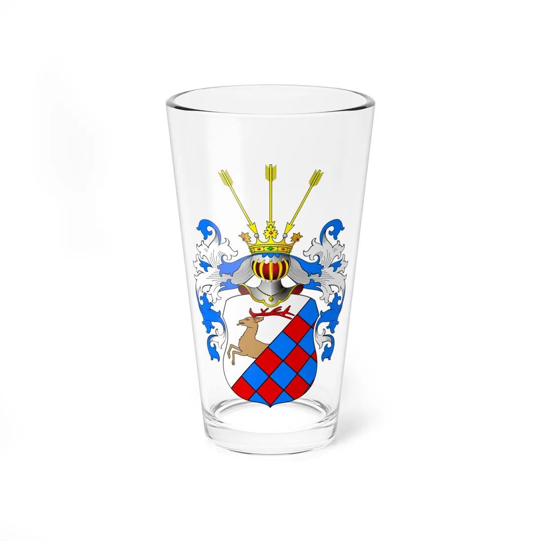 POL COA Arcemberski II (Poland) (Coat of Arms) Pint Glass 16oz 16oz - Go Mug Yourself