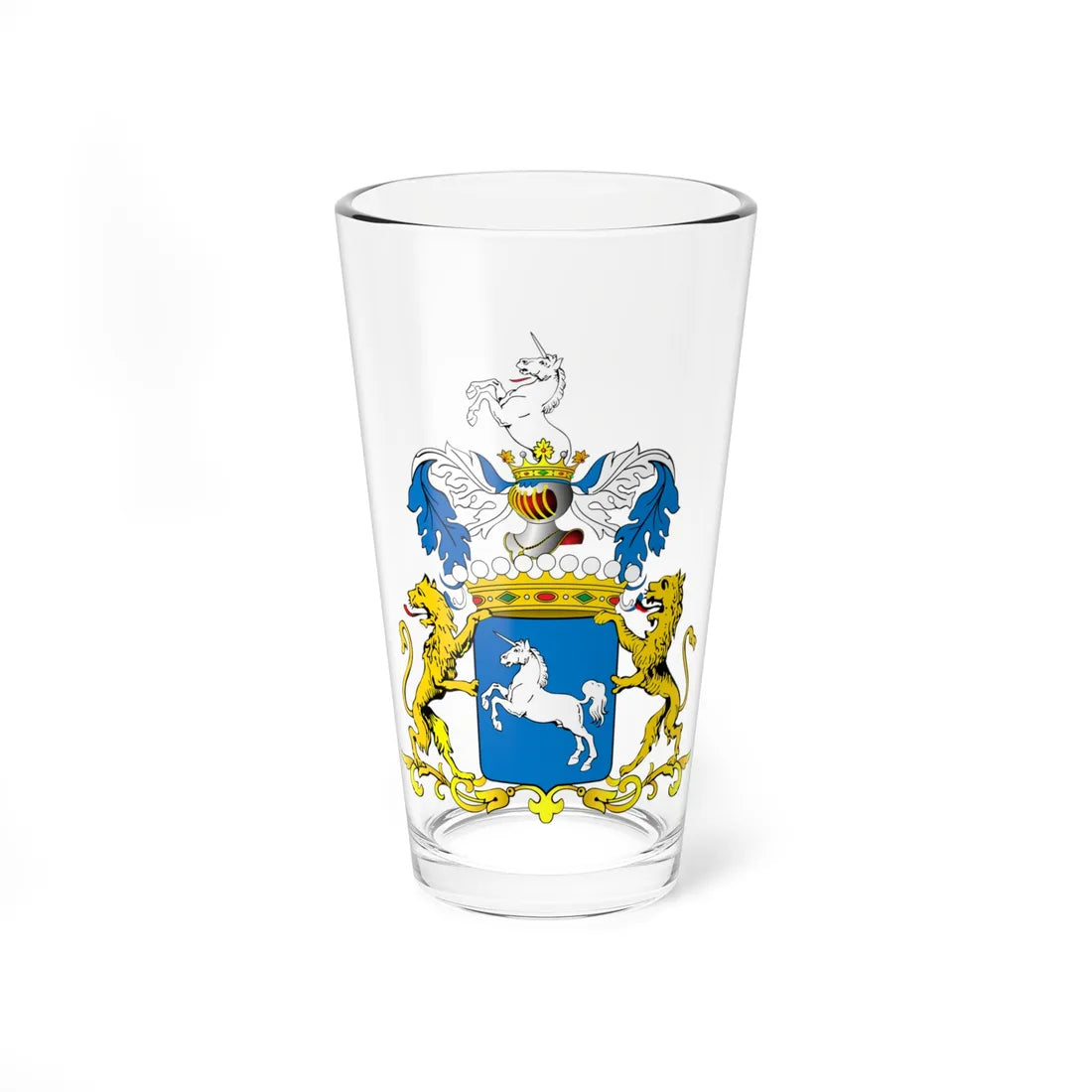 POL COA Bończa-Badeni (Poland) (Coat of Arms) Pint Glass 16oz 16oz - Go Mug Yourself
