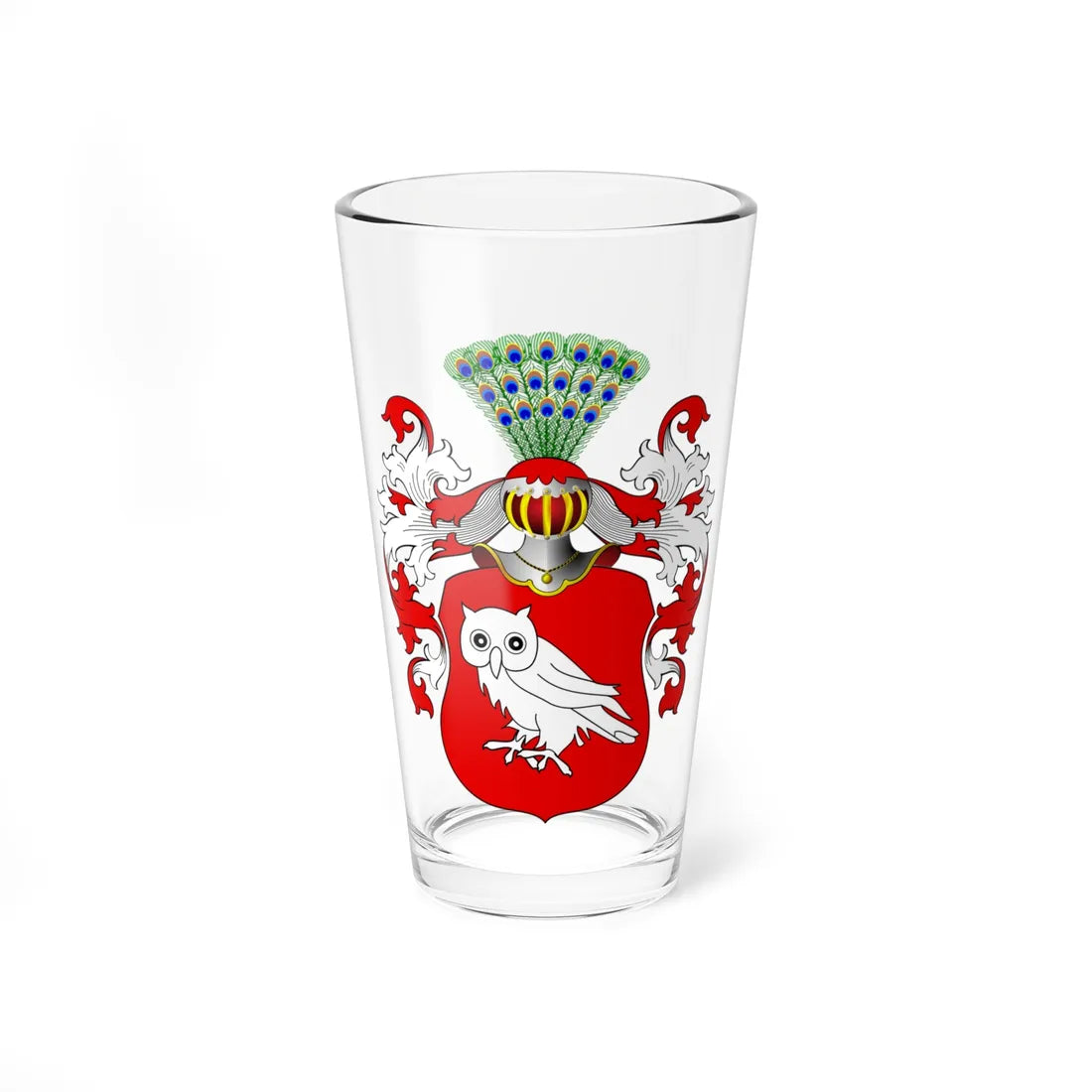 POL COA Czarliński III (Poland) (Coat of Arms) Pint Glass 16oz 16oz - Go Mug Yourself