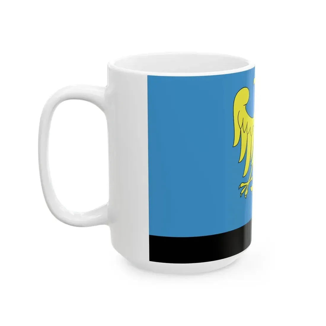 POL Czechowice-Dziedzice flag (Poland) White Coffee Mug - Go Mug Yourself