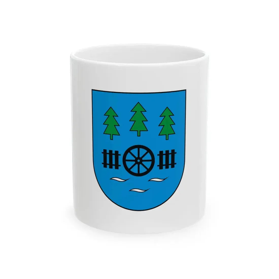 POL Czersk flag 1990-1999 (Poland) White Coffee Mug 11oz - Go Mug Yourself