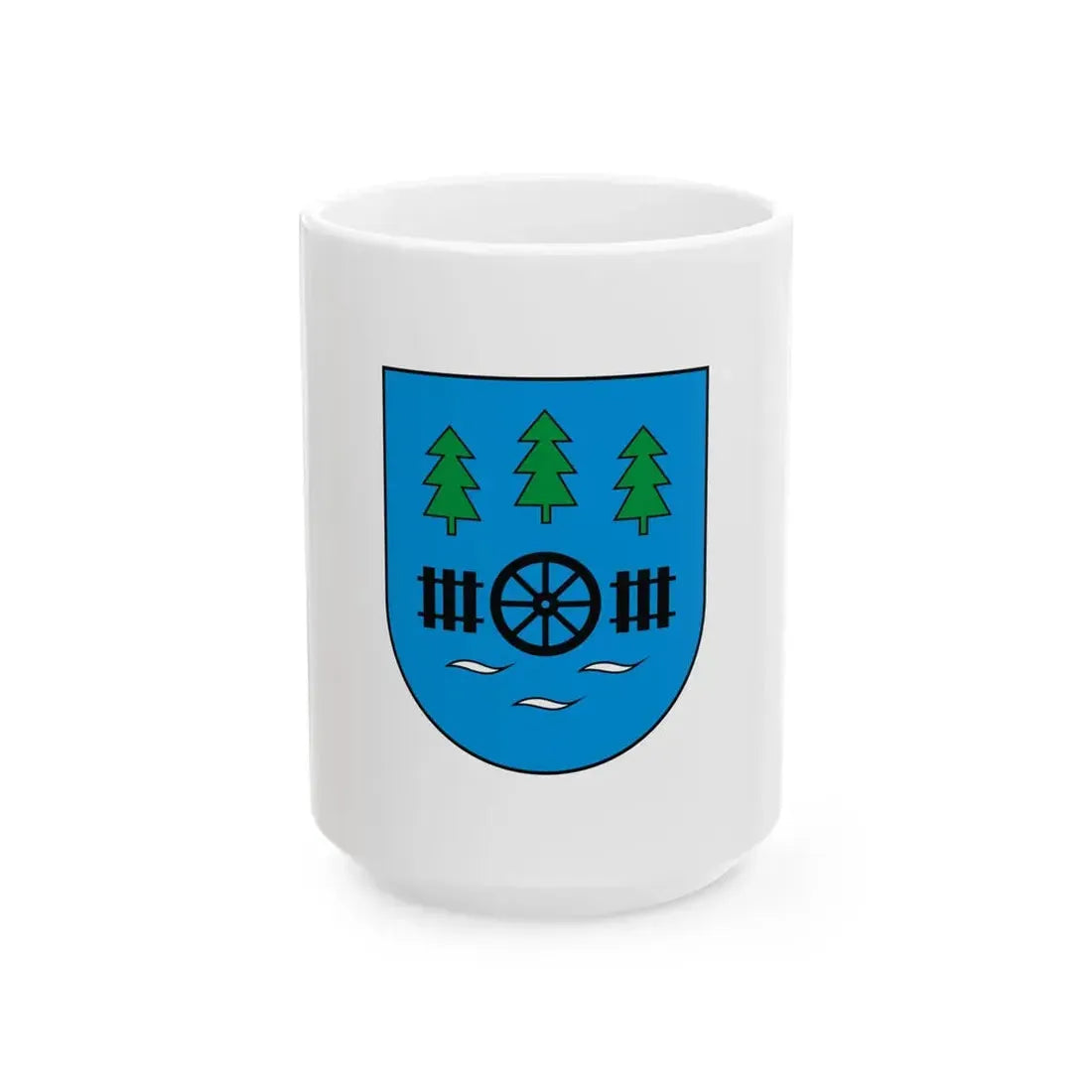 POL Czersk flag 1990-1999 (Poland) White Coffee Mug 15oz - Go Mug Yourself