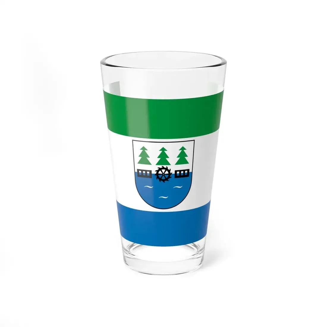 POL Czersk flag (Poland) Pint Glass 16oz 16oz - Go Mug Yourself