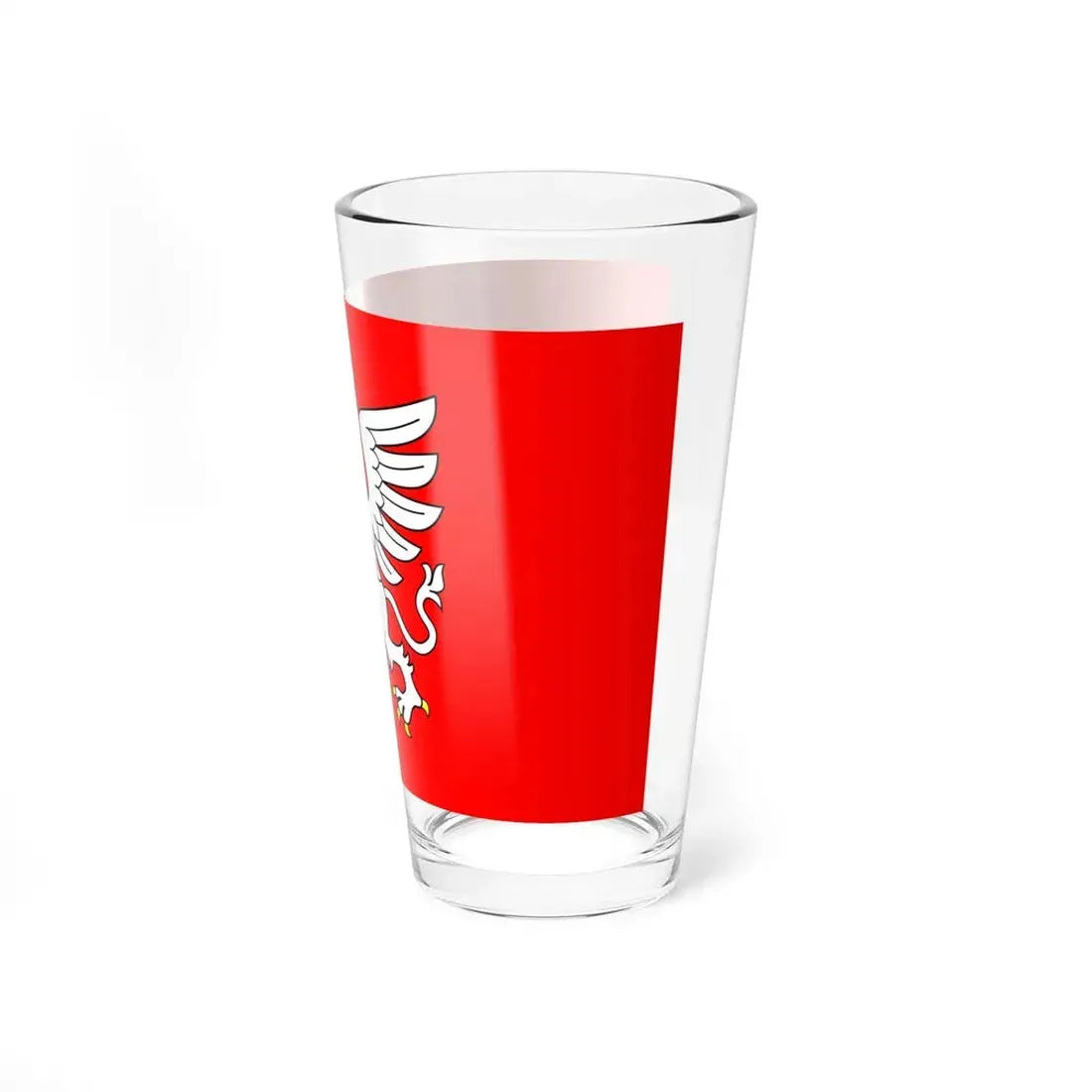 POL Debica flag (Poland) Pint Glass 16oz - Go Mug Yourself