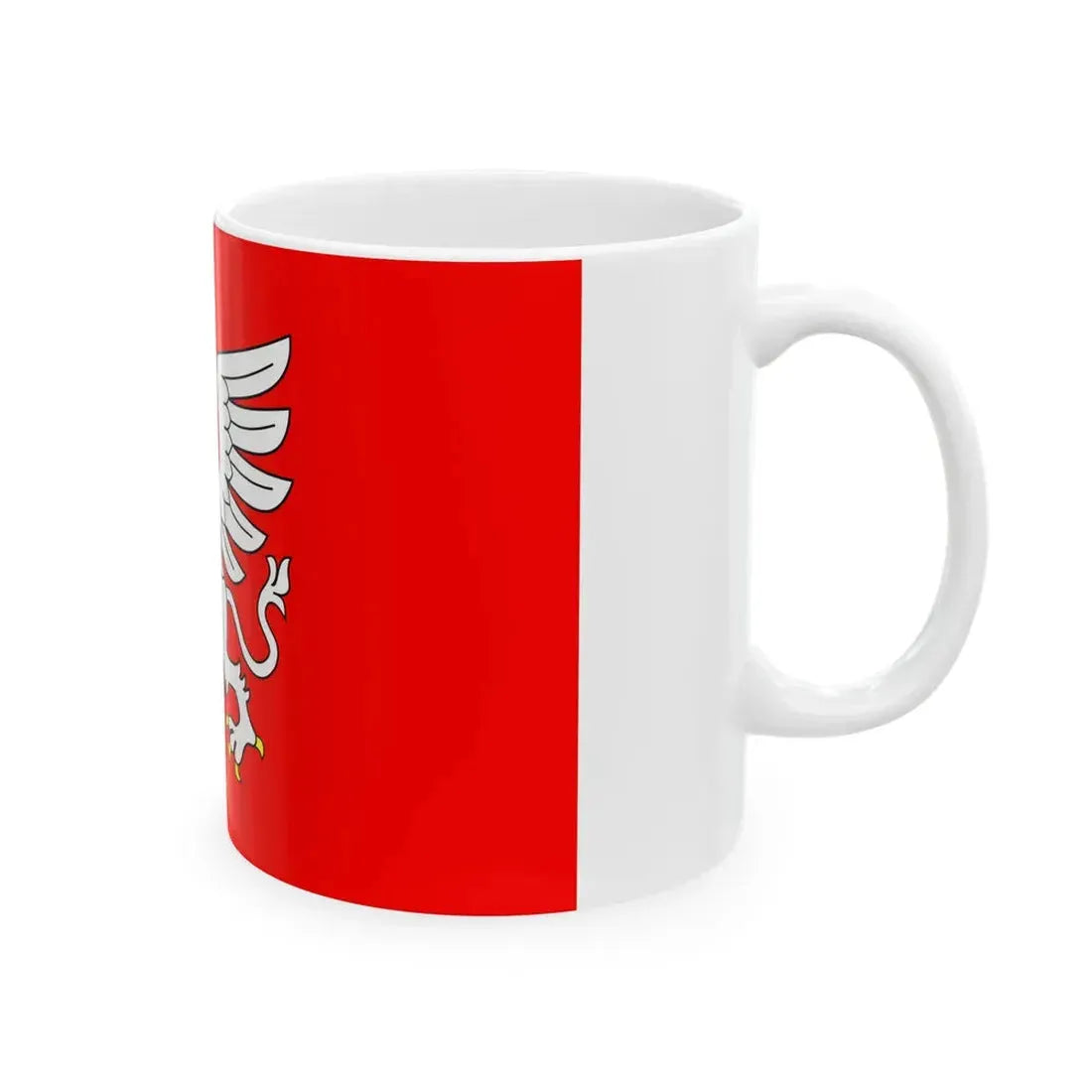 POL Debica flag (Poland) White Coffee Mug - Go Mug Yourself