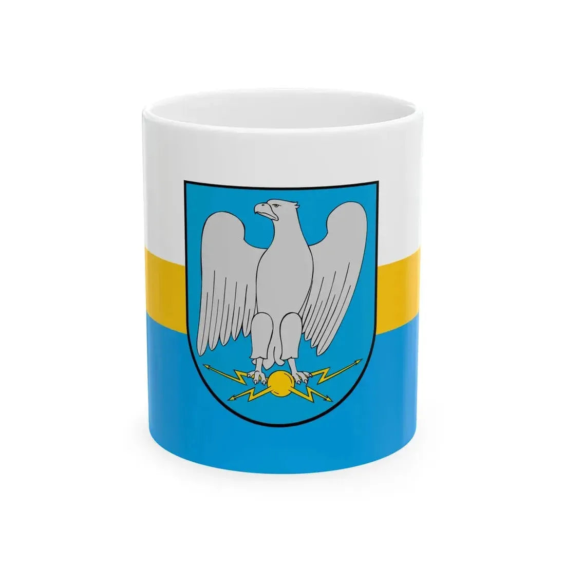 POL Deblin flag (Poland) White Coffee Mug 11oz - Go Mug Yourself