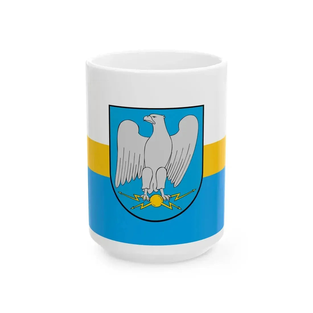 POL Deblin flag (Poland) White Coffee Mug 15oz - Go Mug Yourself