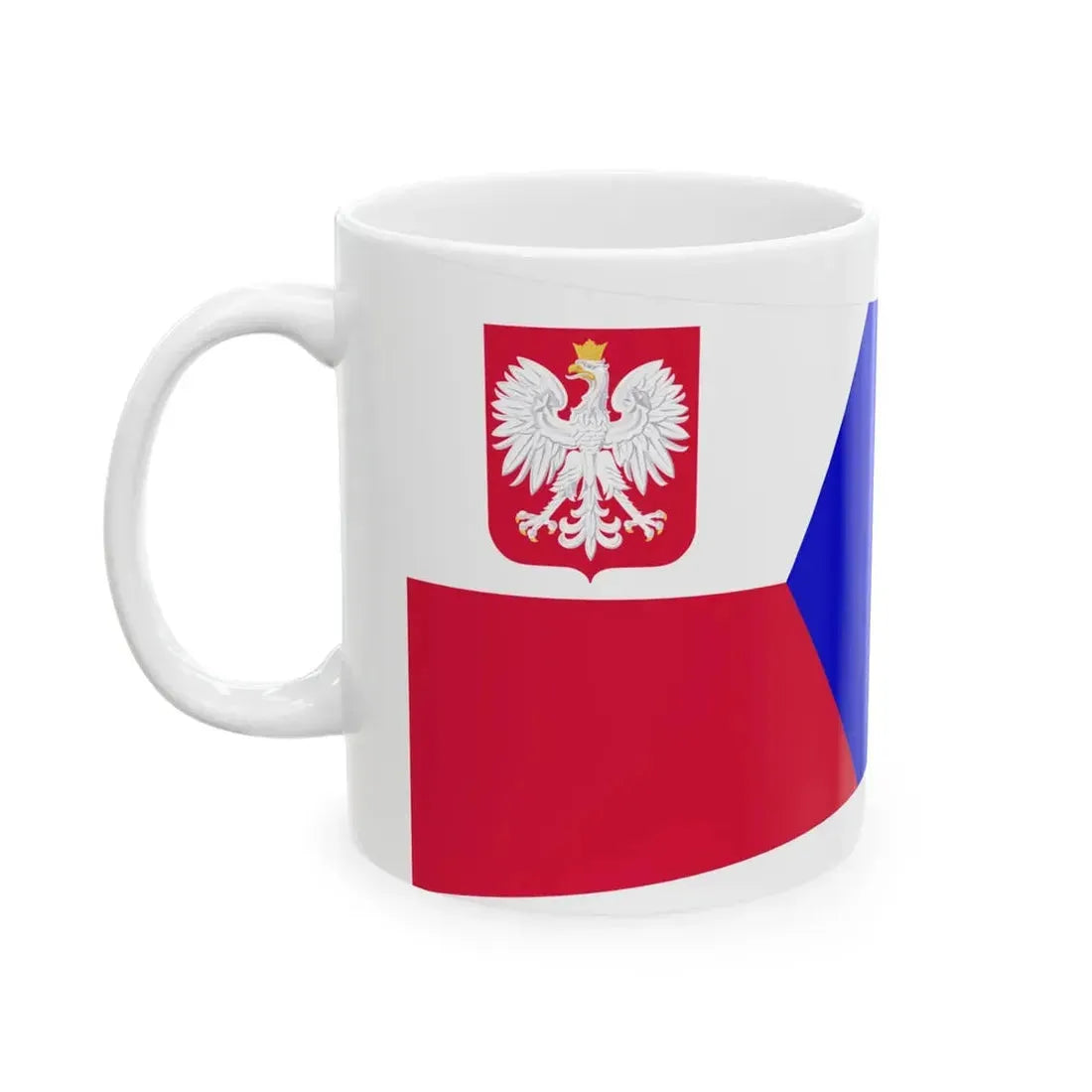 POL dowodca dywizjonu okretow rank flag (Poland) White Coffee Mug - Go Mug Yourself