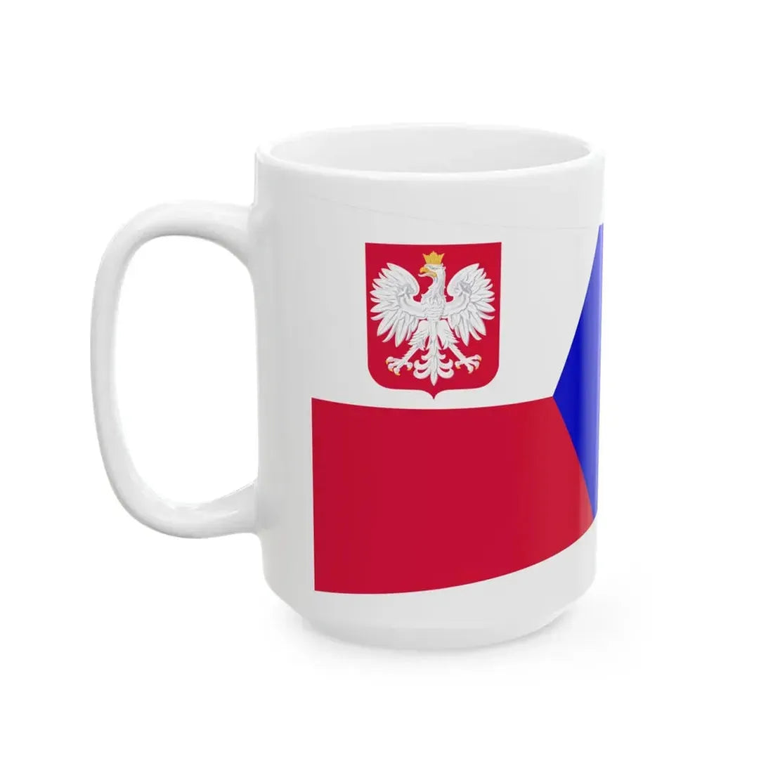 POL dowodca dywizjonu okretow rank flag (Poland) White Coffee Mug - Go Mug Yourself