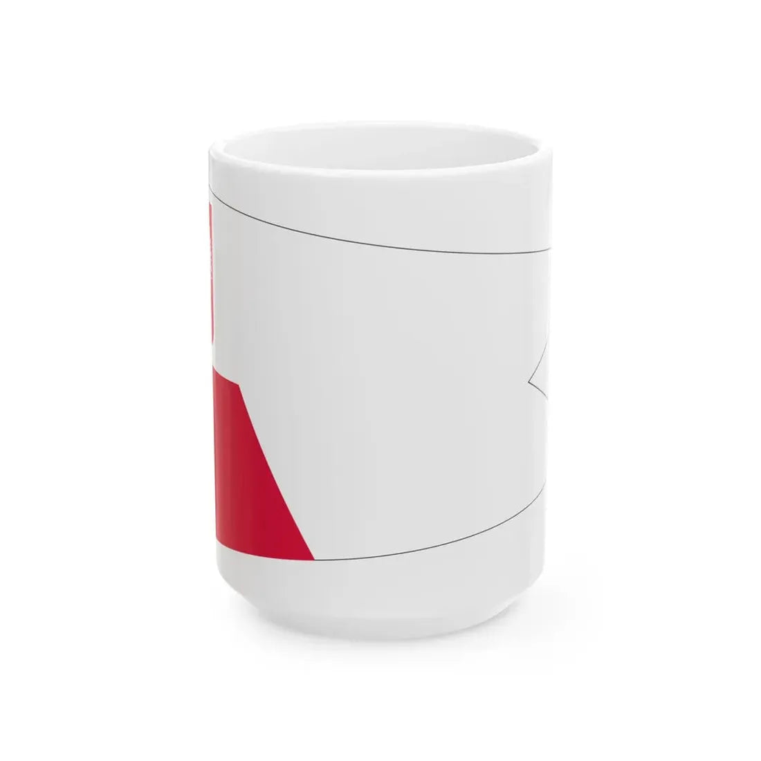 POL dowodca flotylli rank flag (Poland) White Coffee Mug 15oz - Go Mug Yourself