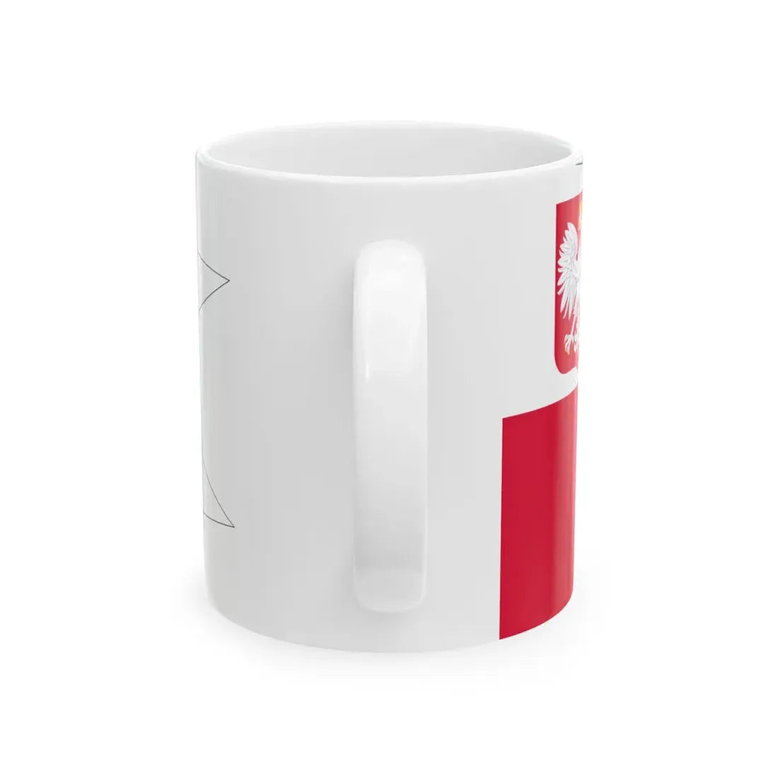 POL dowodca flotylli rank flag (Poland) White Coffee Mug - Go Mug Yourself